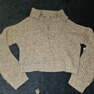 Madden Girl Speckled Knit Cowl Sweater